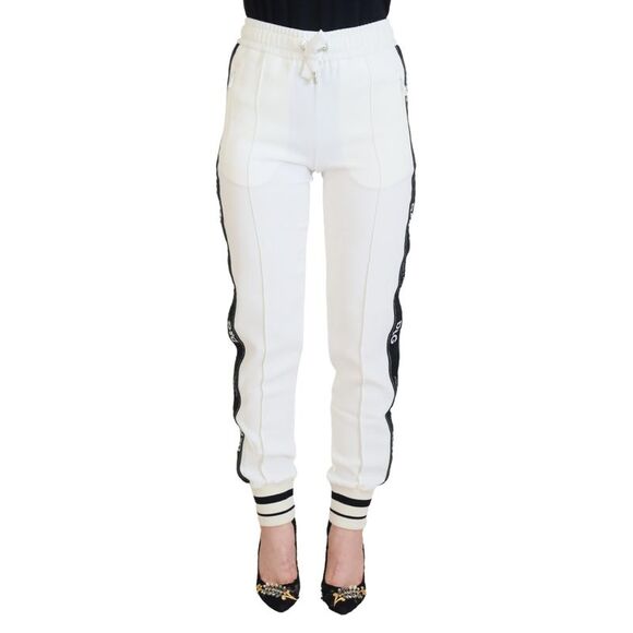 Dolce & Gabbana White DG Logo SweatWomen's Women's Pants